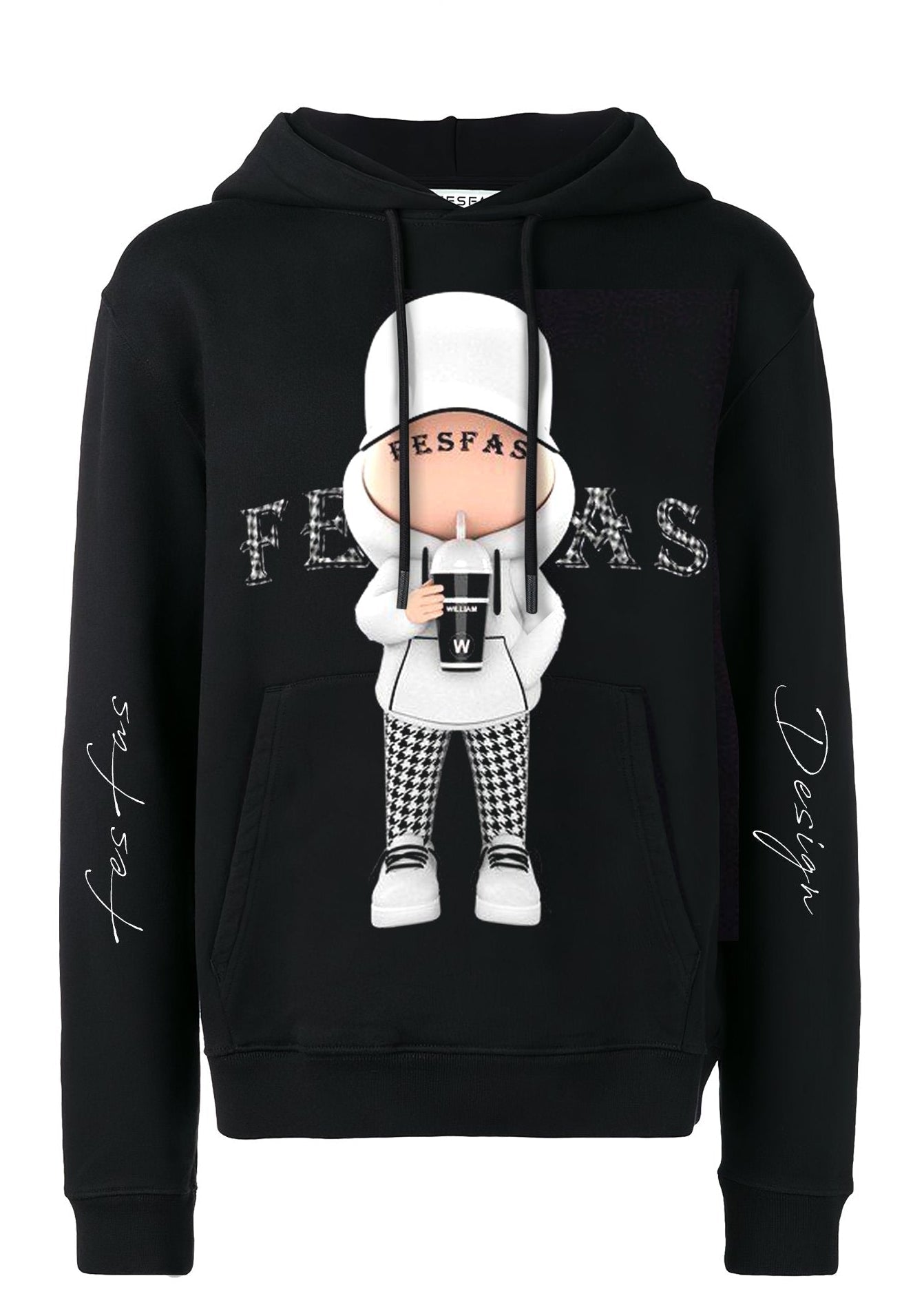Áo hoodie FesFas in hình chàng trai cá tính