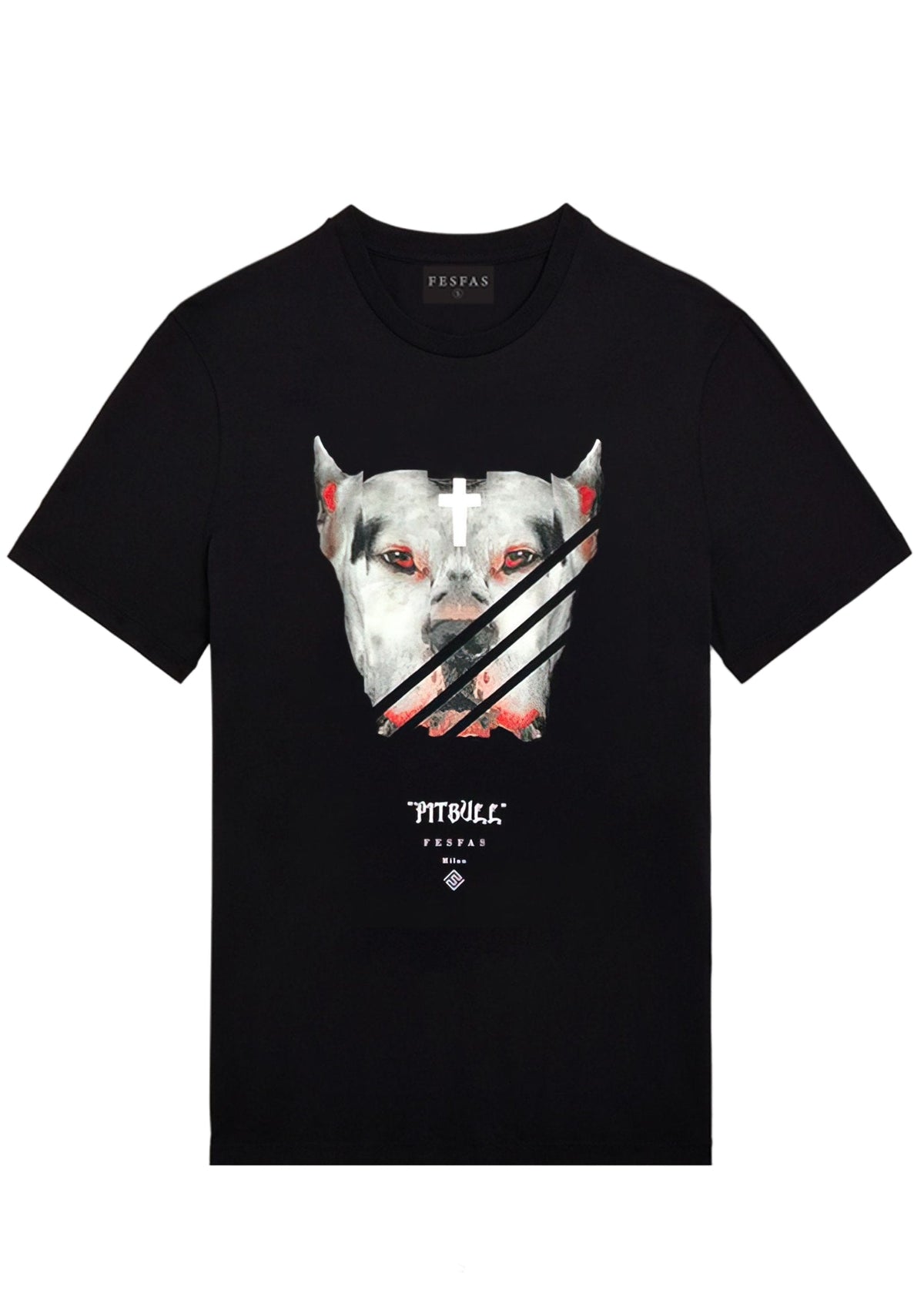 Áo thun FesFas in hình chó Pitbull