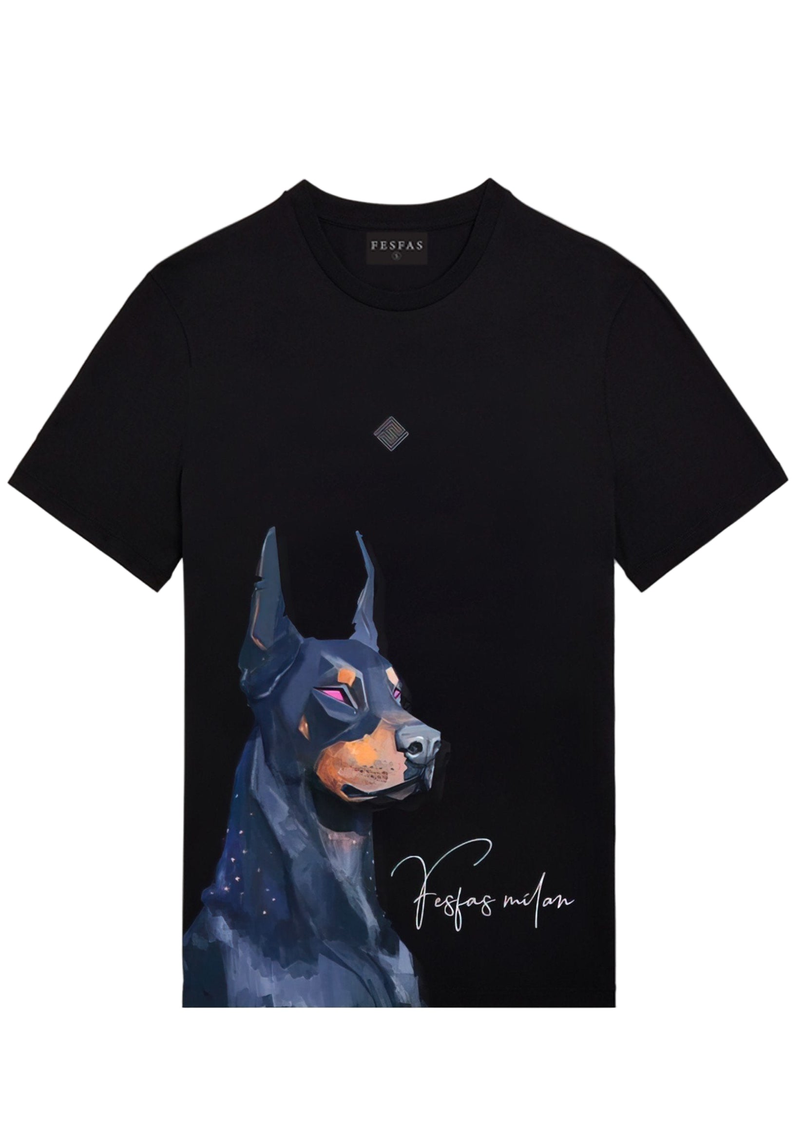 Áo thun FesFas in hình chó Doberman