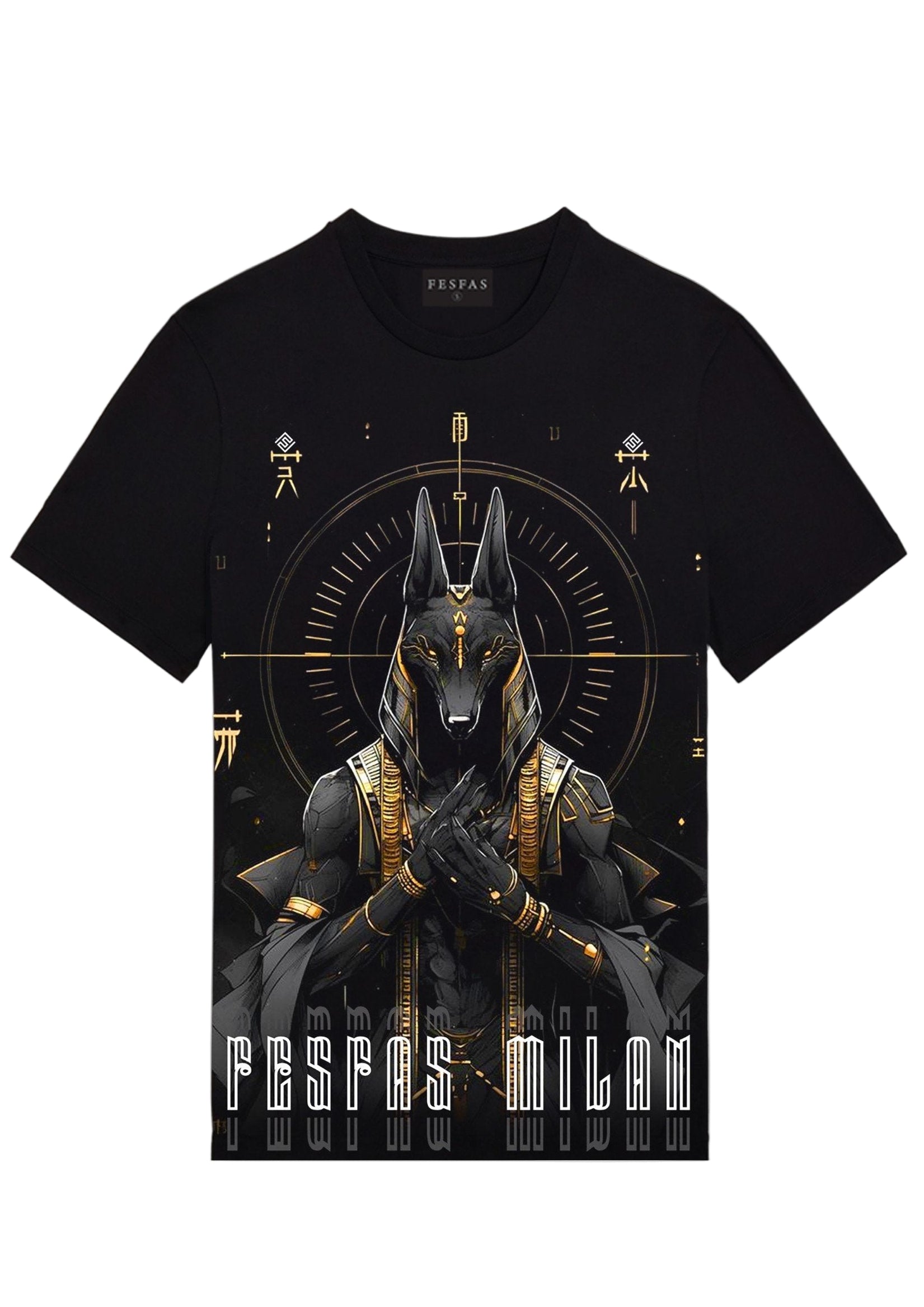 Áo thun FesFas in hình anubis
