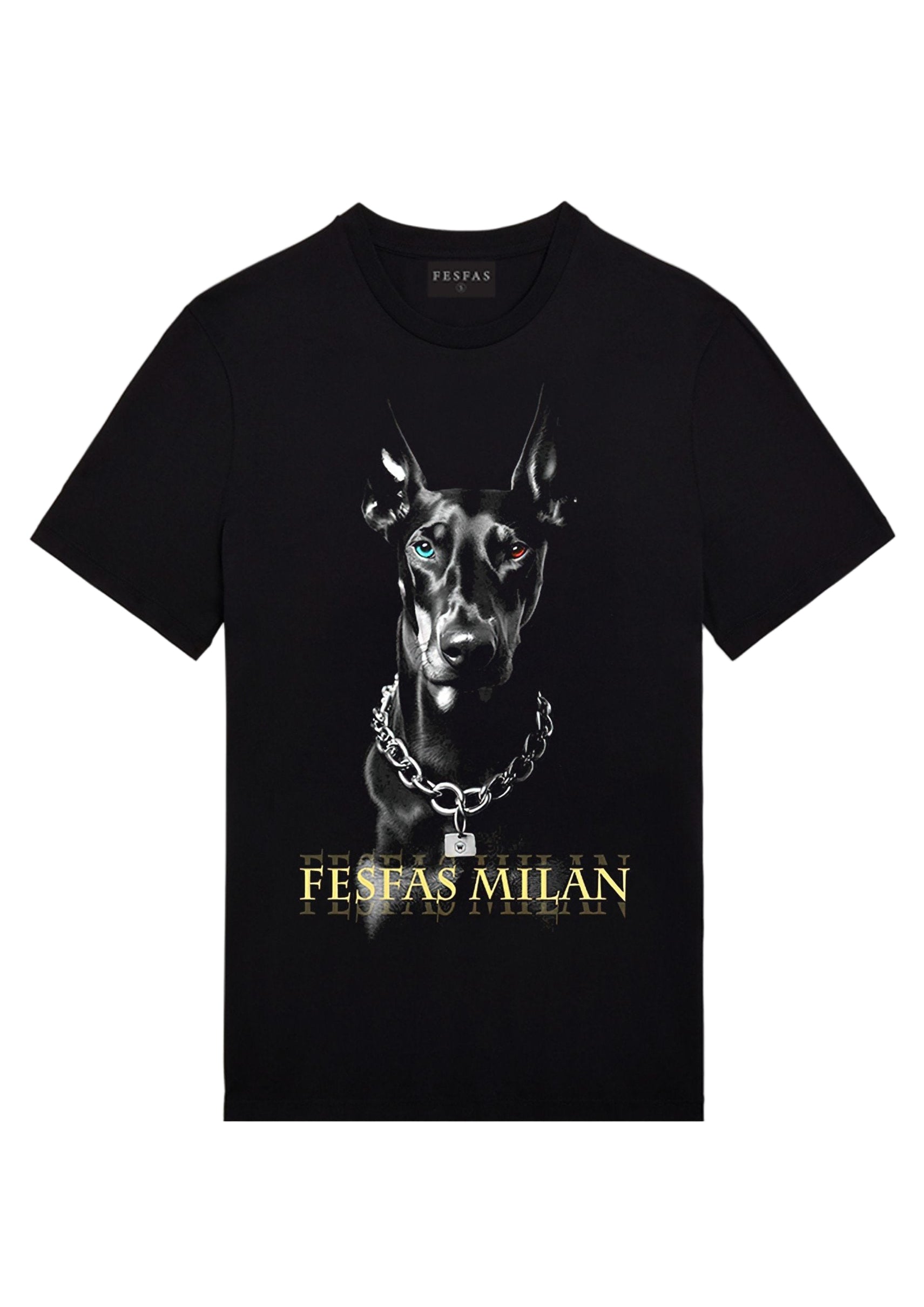 Áo thun FesFas in hình chó Doberman