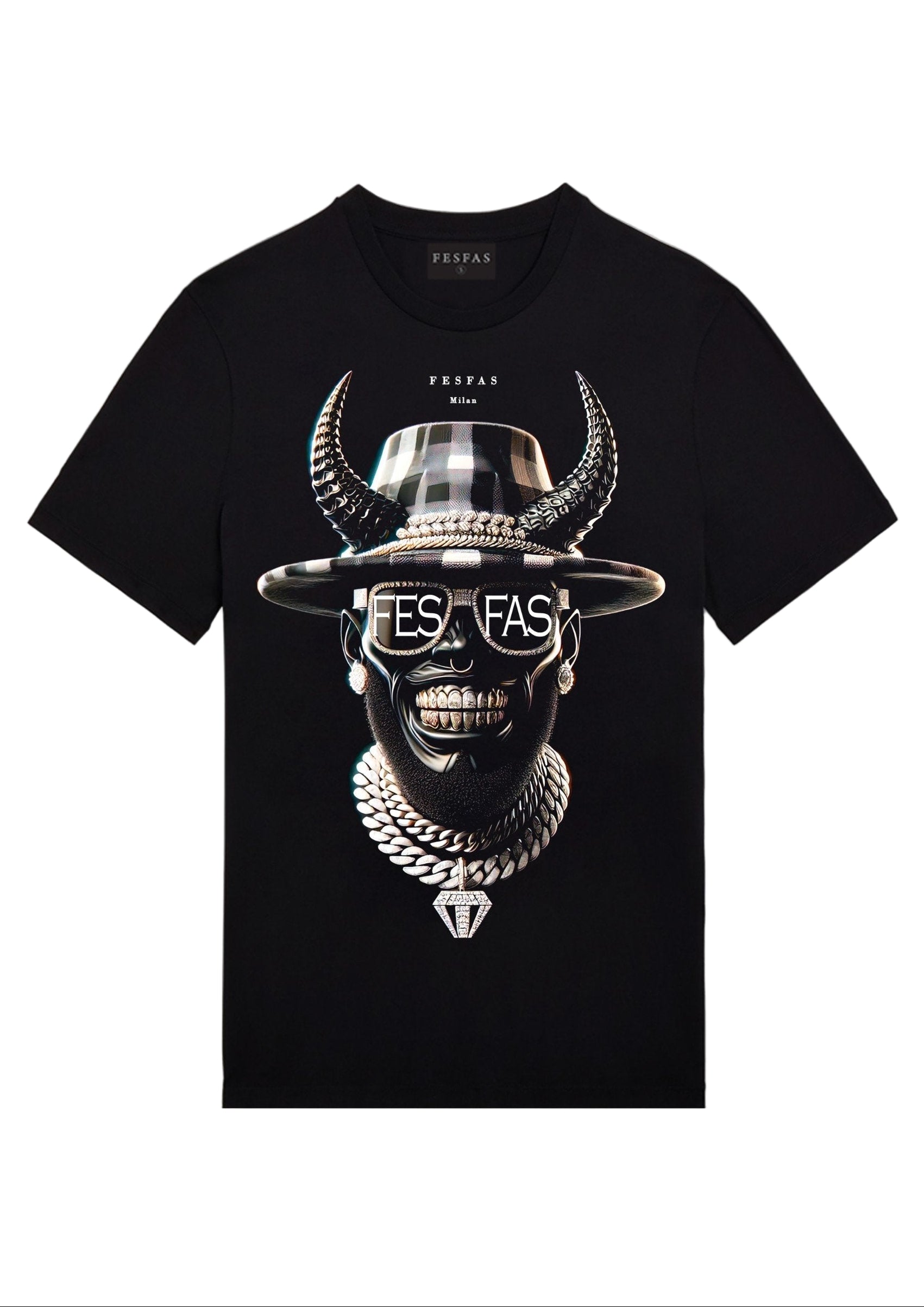 Áo thun FesFas in hình horned icon