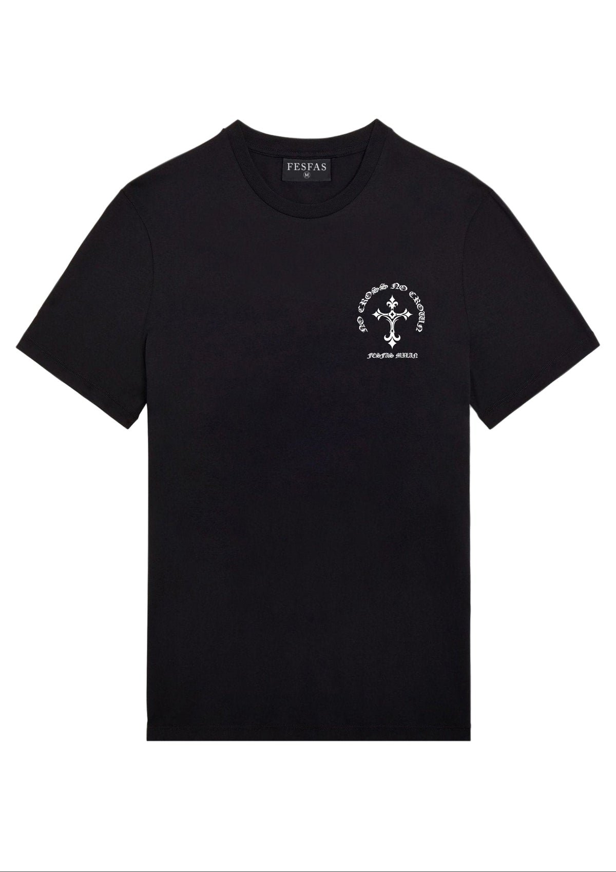 FesFas Cross-print | Áo Thun | Nam | Màu Đen