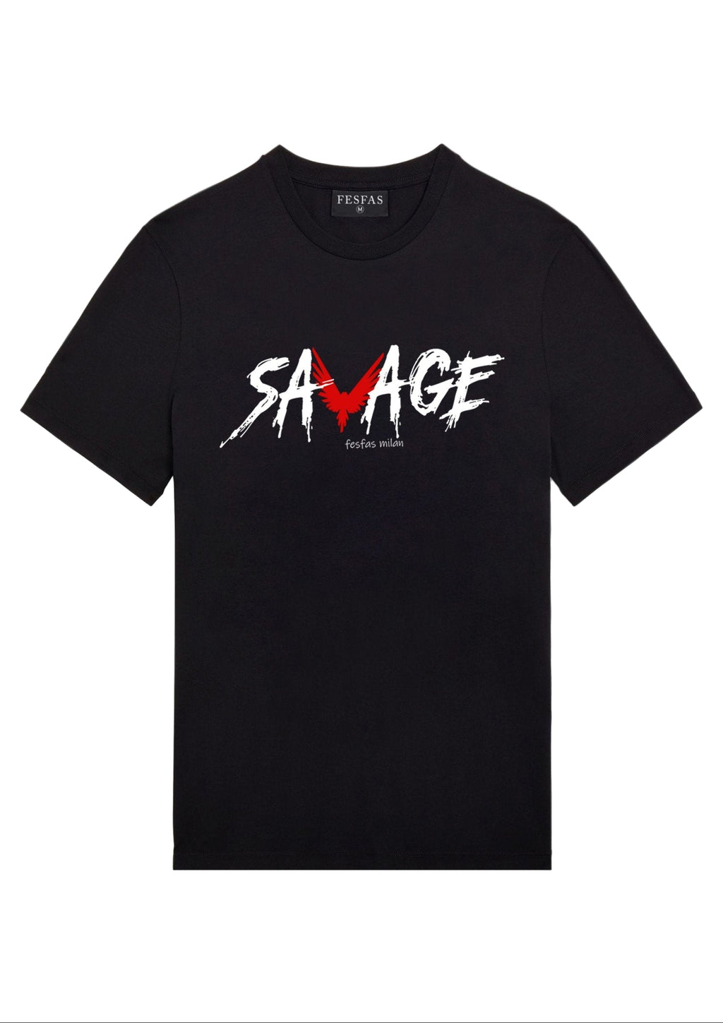 FesFas "Savage"-print | Áo Thun | Nam | Màu Đen
