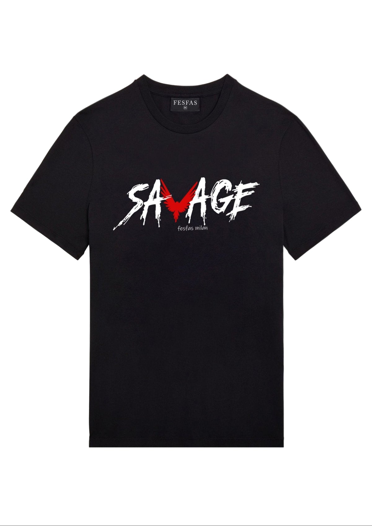 FesFas "Savage"-print | Áo Thun | Nam | Màu Đen