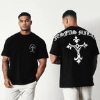 FesFas Cross-print | Áo Thun | Nam | Màu Đen