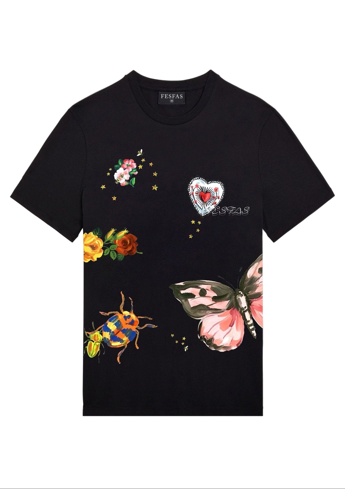 FesFas Nature-print | Áo Thun | Nam | Màu Đen