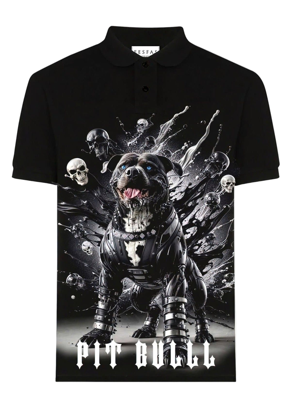 Áo polo FesFas in hình chó bulldog