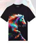 FesFas colorful horse-print | Áo Thun | Nam | Màu Đen