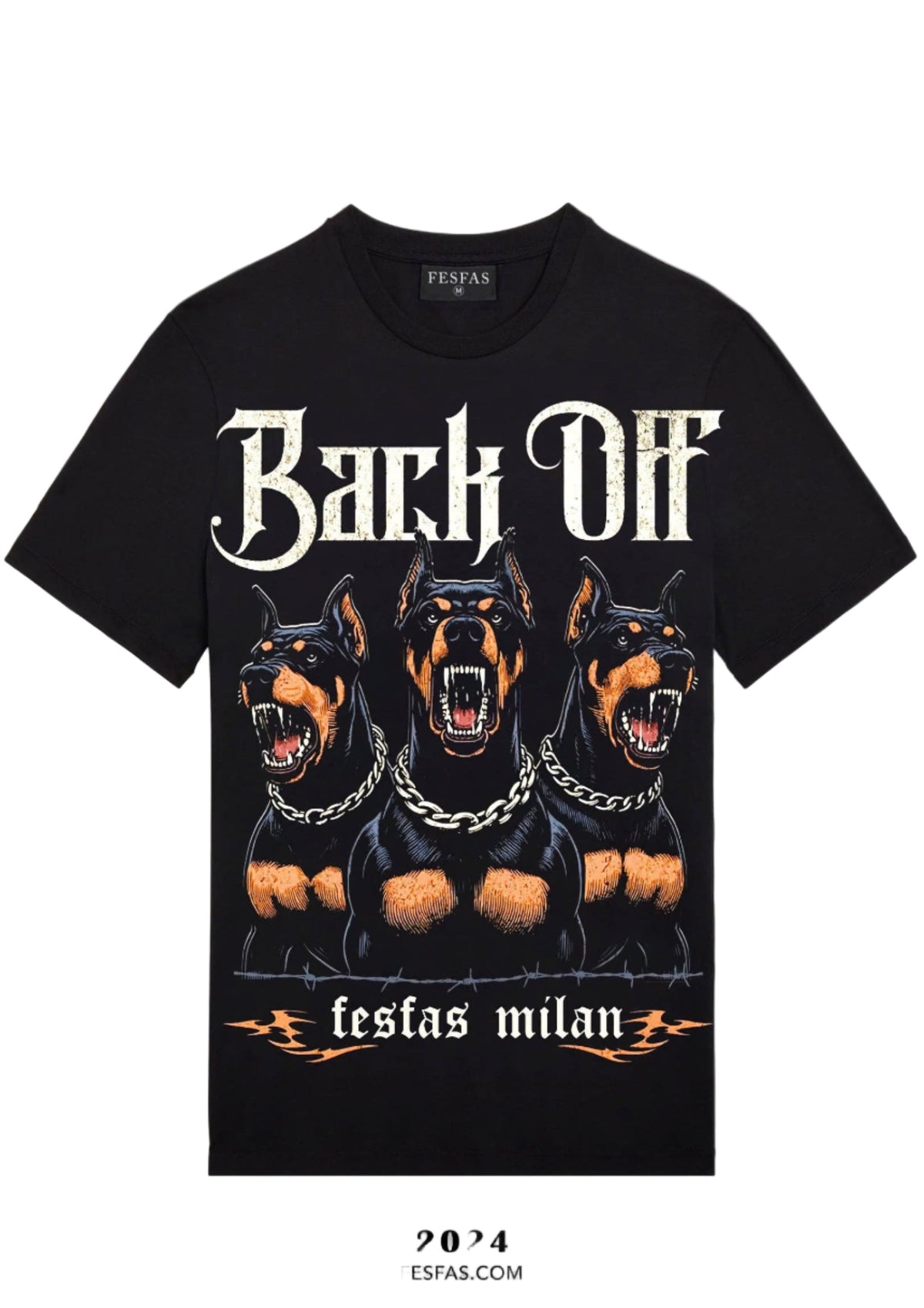 Áo thun FesFas in hình chó Doberman