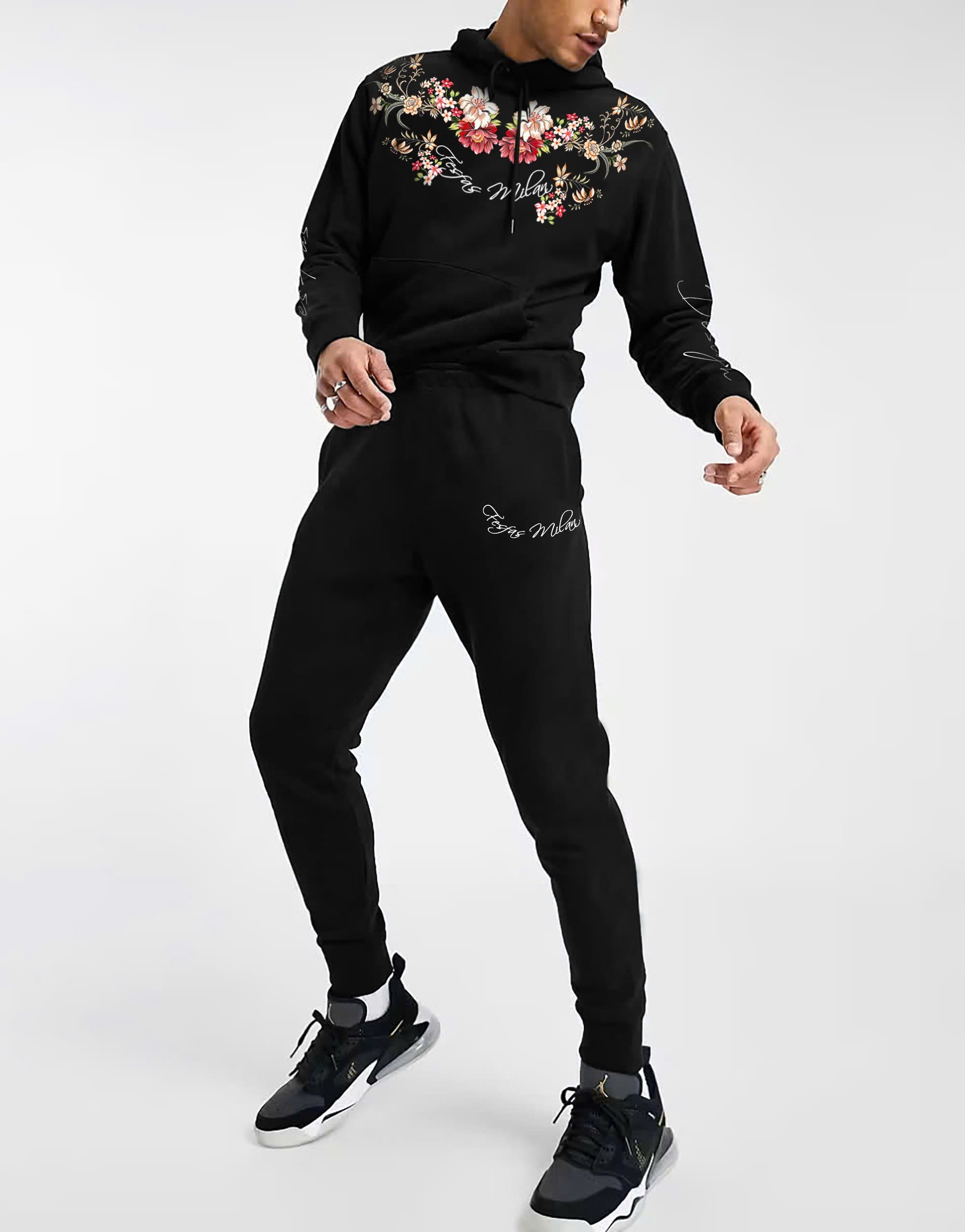 Áo hoodie FesFas in hình hoa