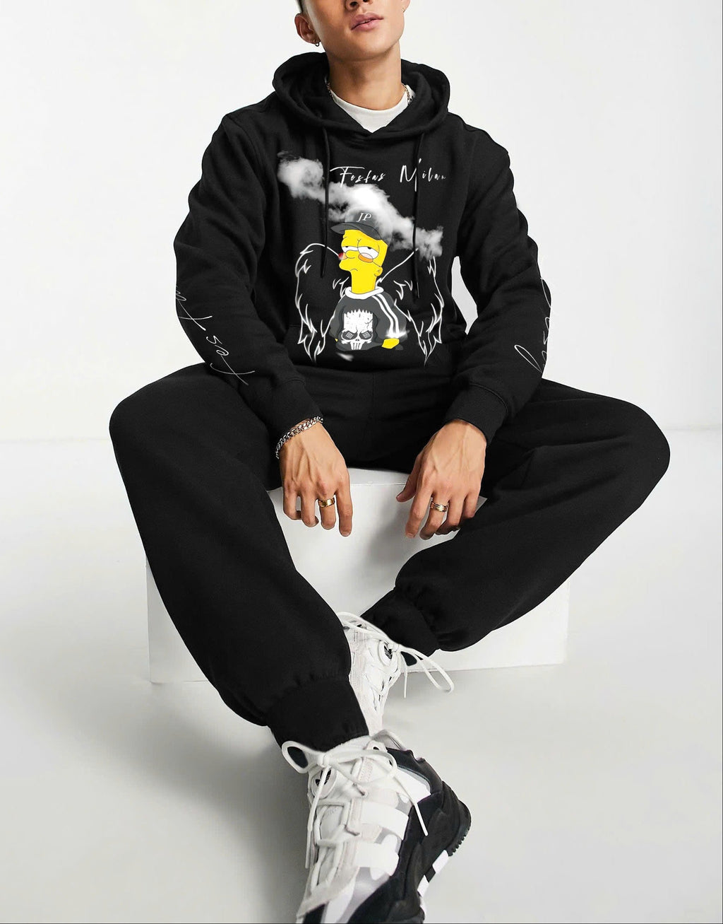 Áo hoodie FesFas in hình thiên thần