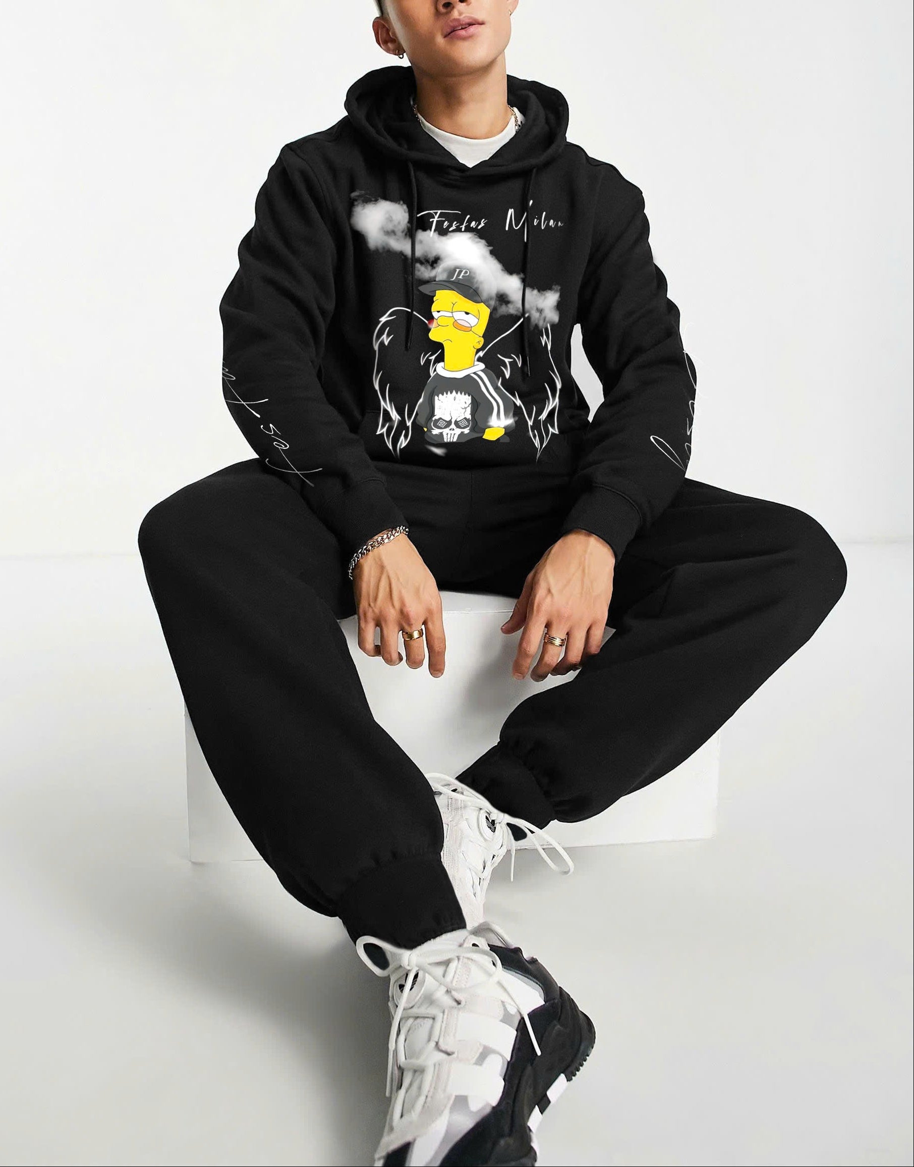 Áo hoodie FesFas in hình thiên thần