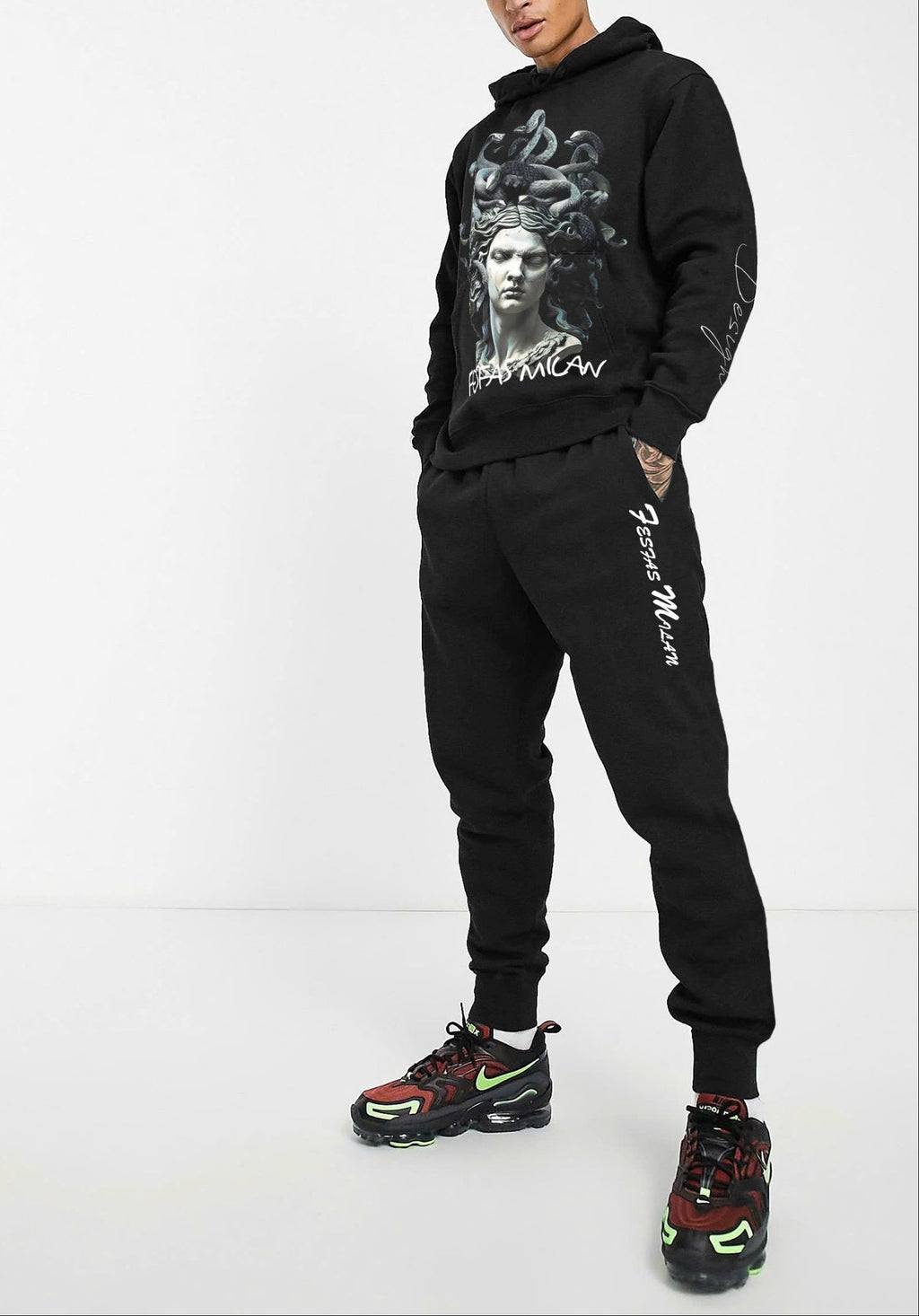 Áo hoodie FesFas in hình medusa
