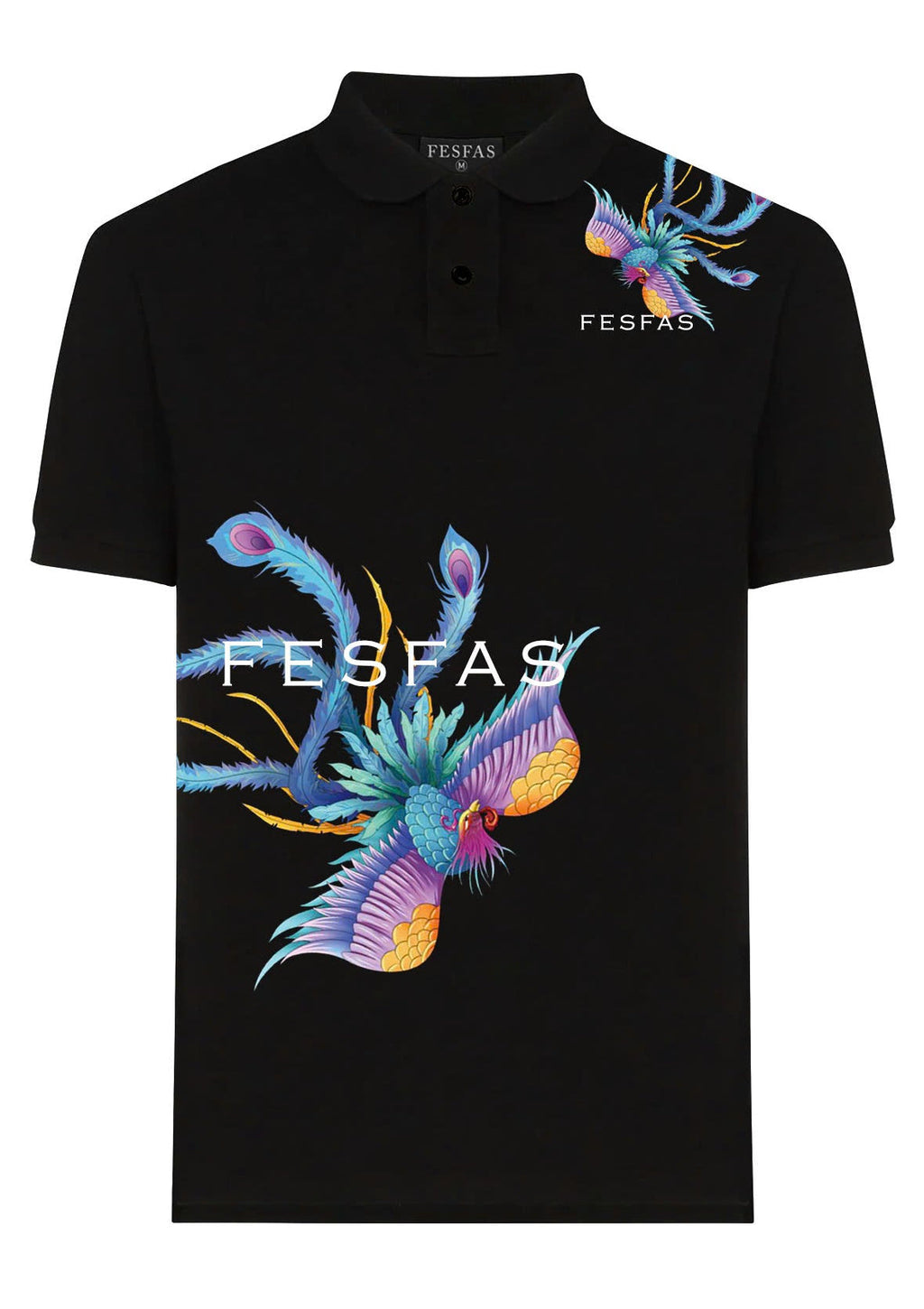 Áo polo FesFas in hình công