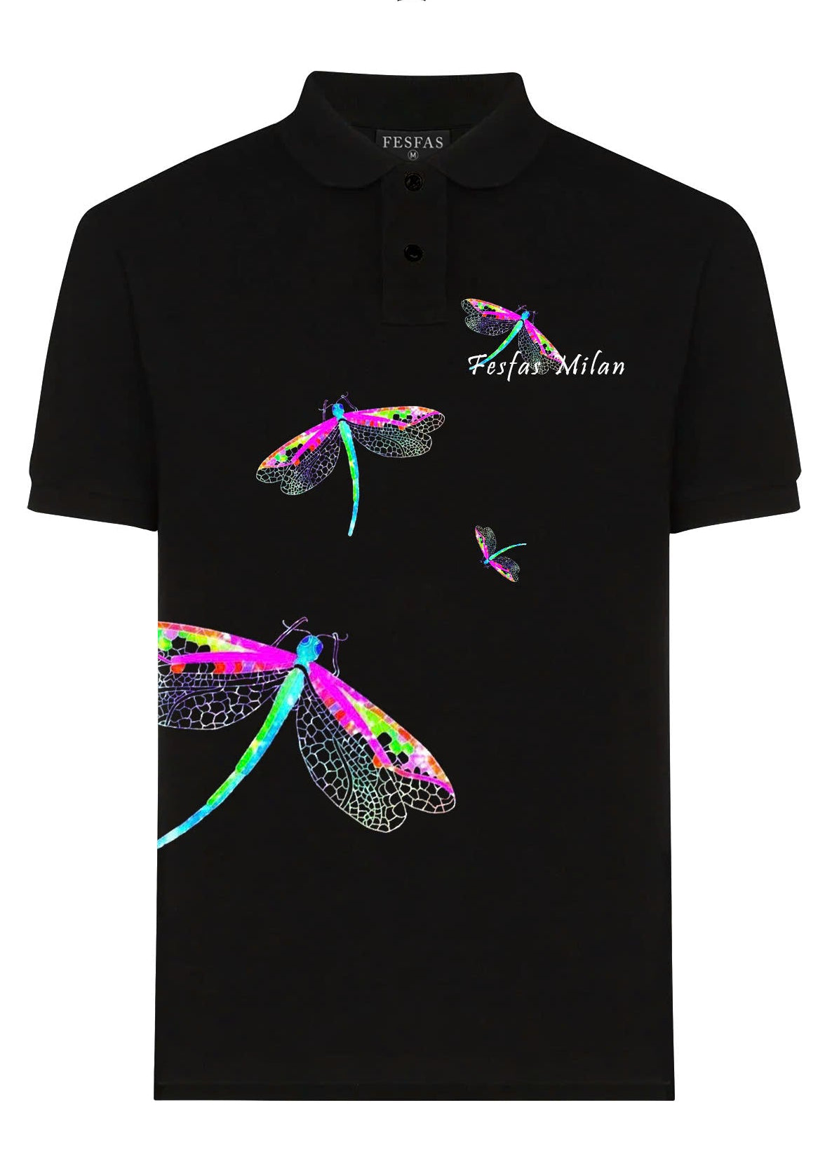 Áo polo FesFas in hình chuồn chuồn