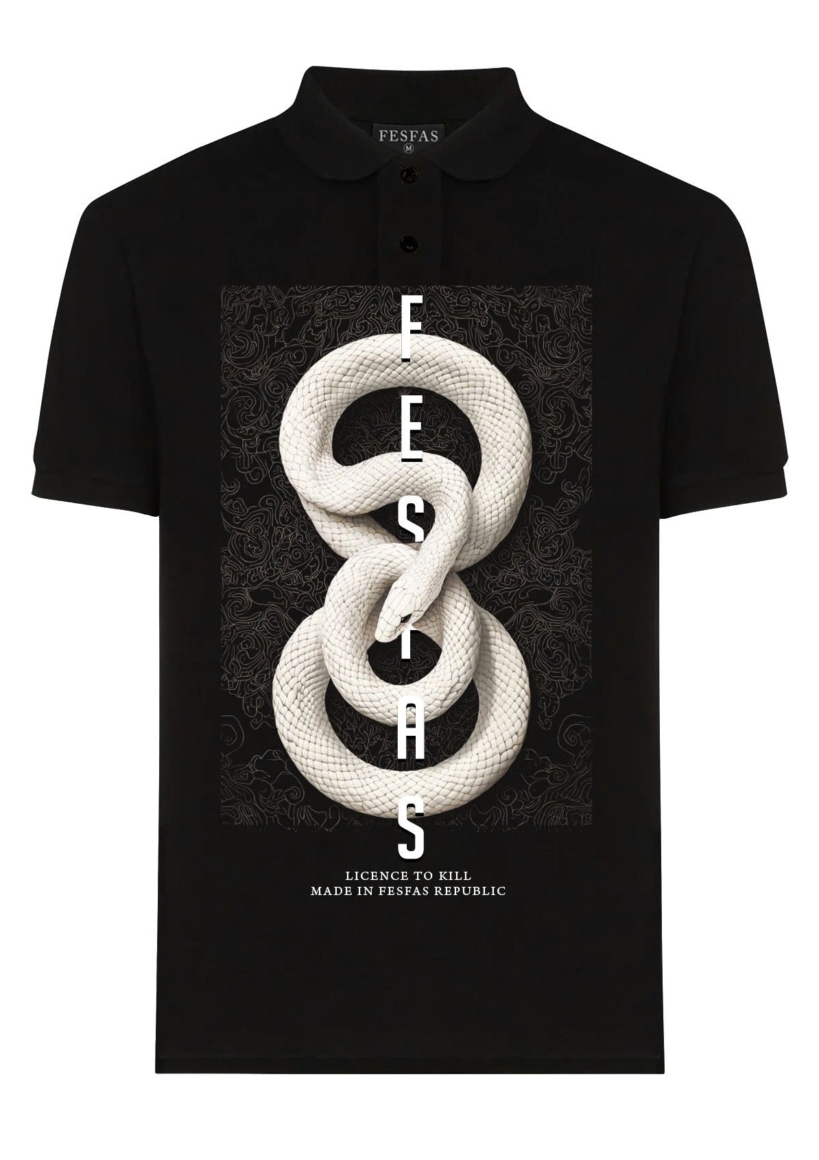 Áo polo FesFas in hình rắn