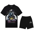 Bộ áo thun và quần short FesFas in hình chó bulldog