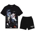 Bộ áo thun và quần short FesFas in hình cáo vẻ đẹp