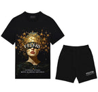 Bộ áo thun và quần short FesFas in hình twinkle những vì sao