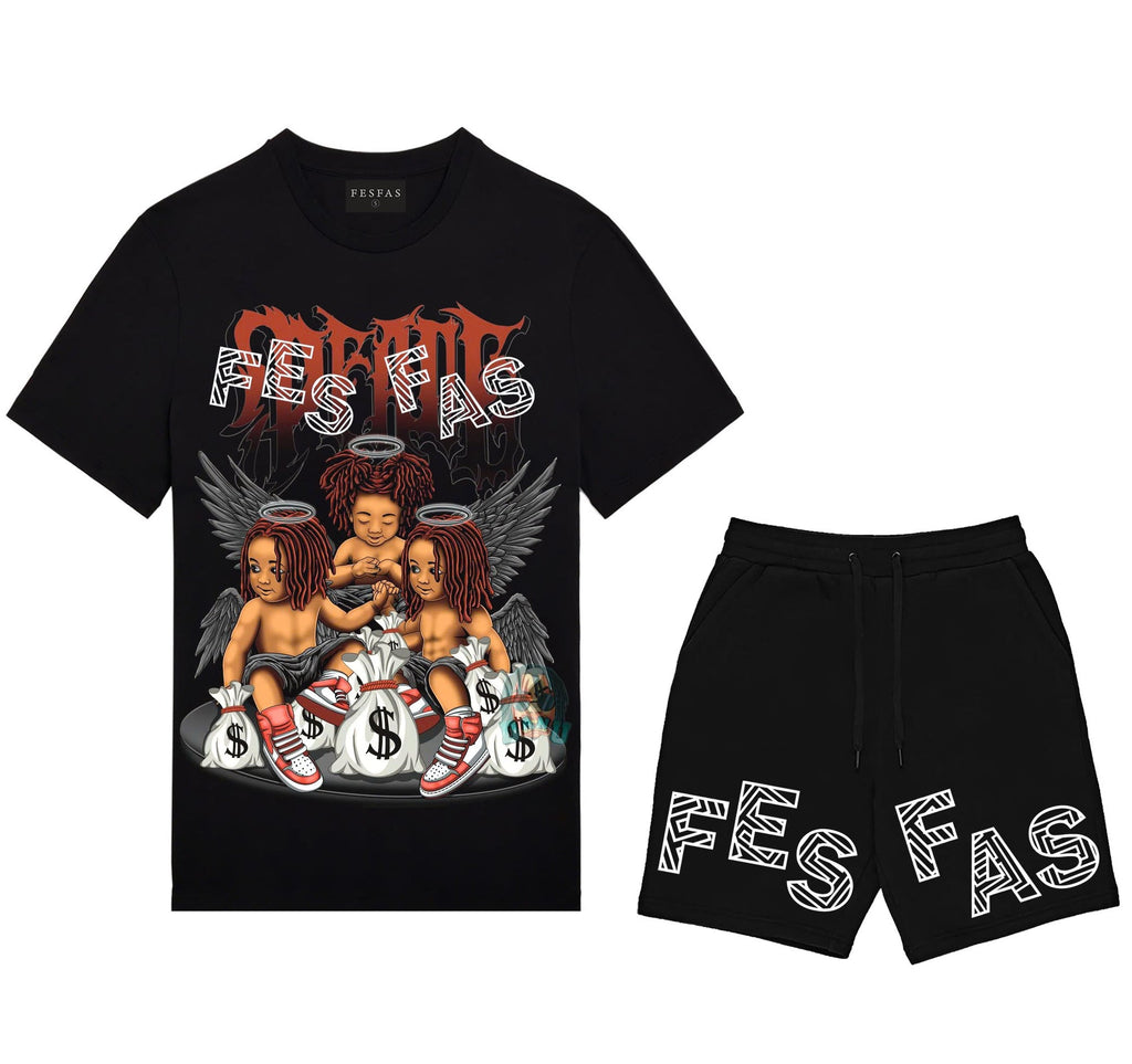 FesFas kids-print | Áo Thun | Nam | Màu Đen