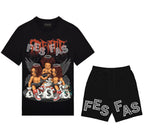 FesFas kids-print | Áo Thun | Nam | Màu Đen