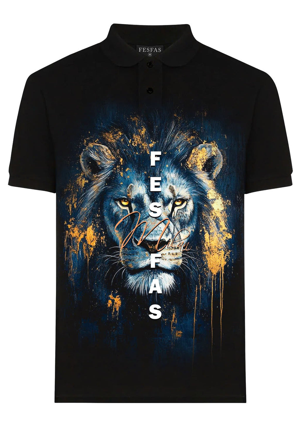 Áo polo FesFas in hình sư tử