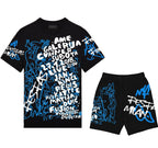FesFas graphic-print | Bộ T-Shirt | Nam | Màu Đen