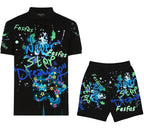 FesFas Hologram-print | Bộ Polo | Nam | Màu Đen