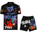 FesFas Hologram-print | Bộ Polo | Nam | Màu Đen