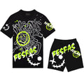 FesFas graphic-print | Bộ T-Shirt | Nam | Màu Đen