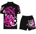 FesFas Hologram-print | Bộ Polo | Nam | Màu Đen