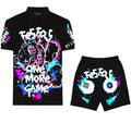 FesFas Hologram-print | Bộ Polo | Nam | Màu Đen