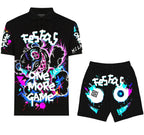 FesFas Hologram-print | Bộ Polo | Nam | Màu Đen