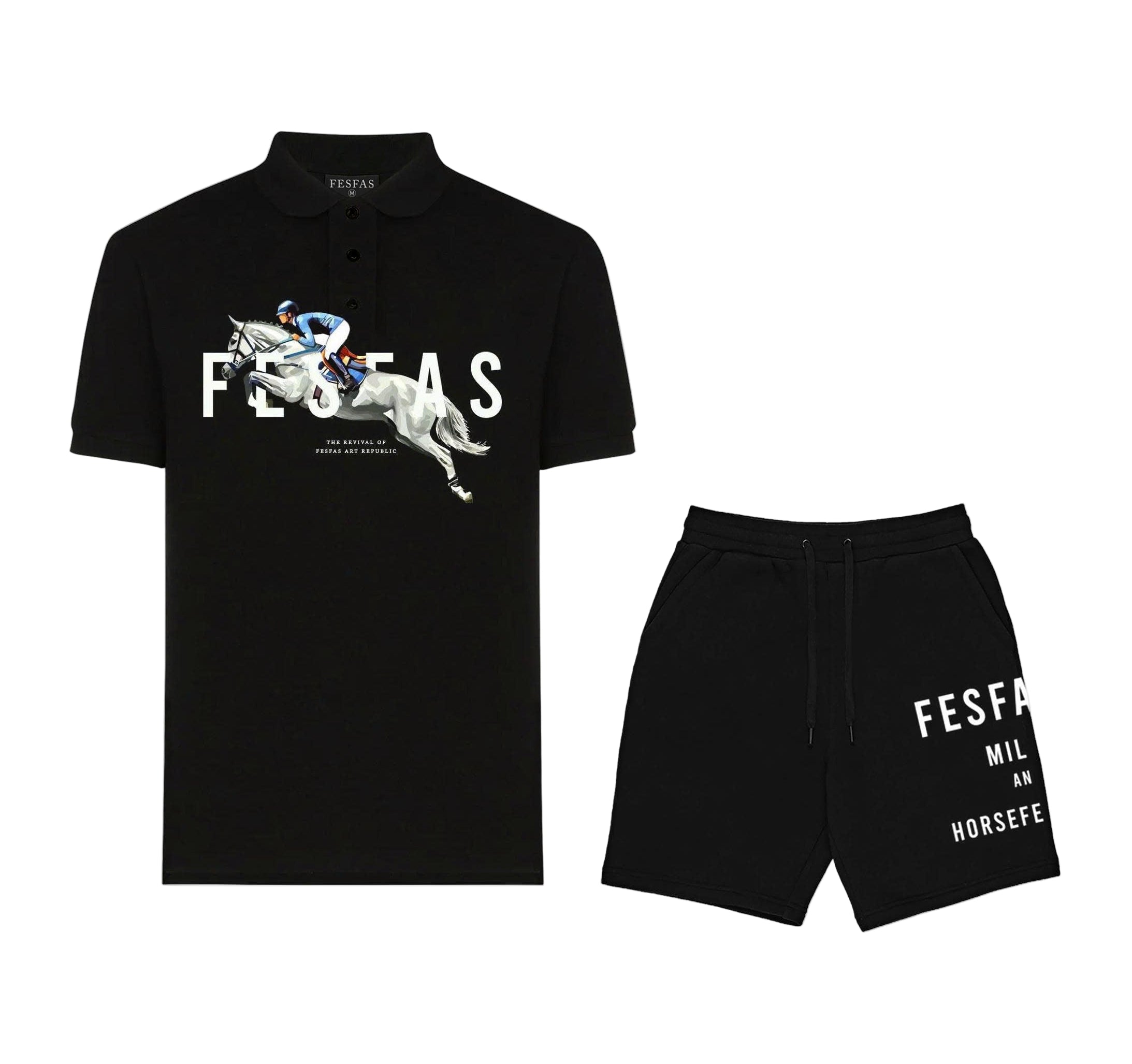 Áo polo FesFas in hình ngựa