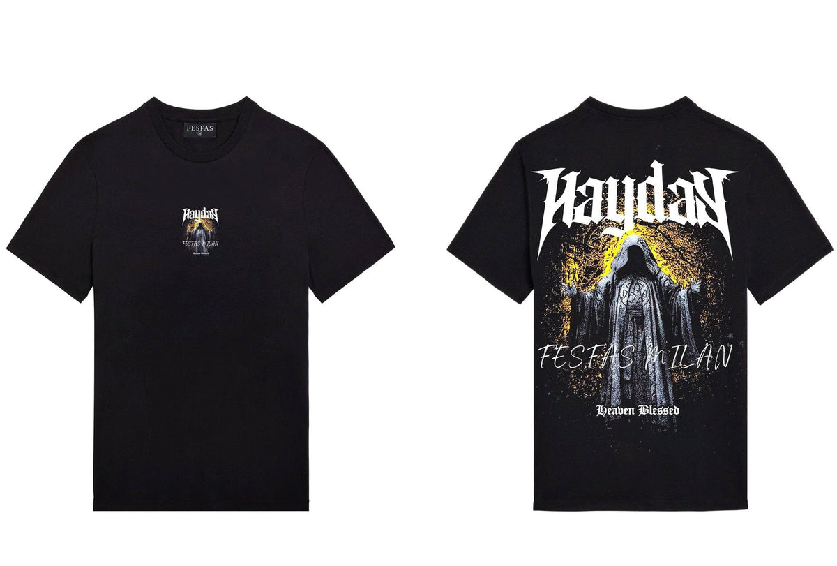 FesFas god-print | Áo Thun | Nam | Màu Đen