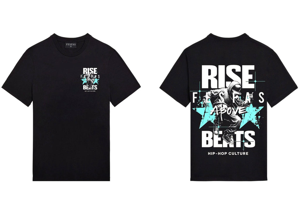 FesFas hiphop-print | Áo Thun | Nam | Màu Đen