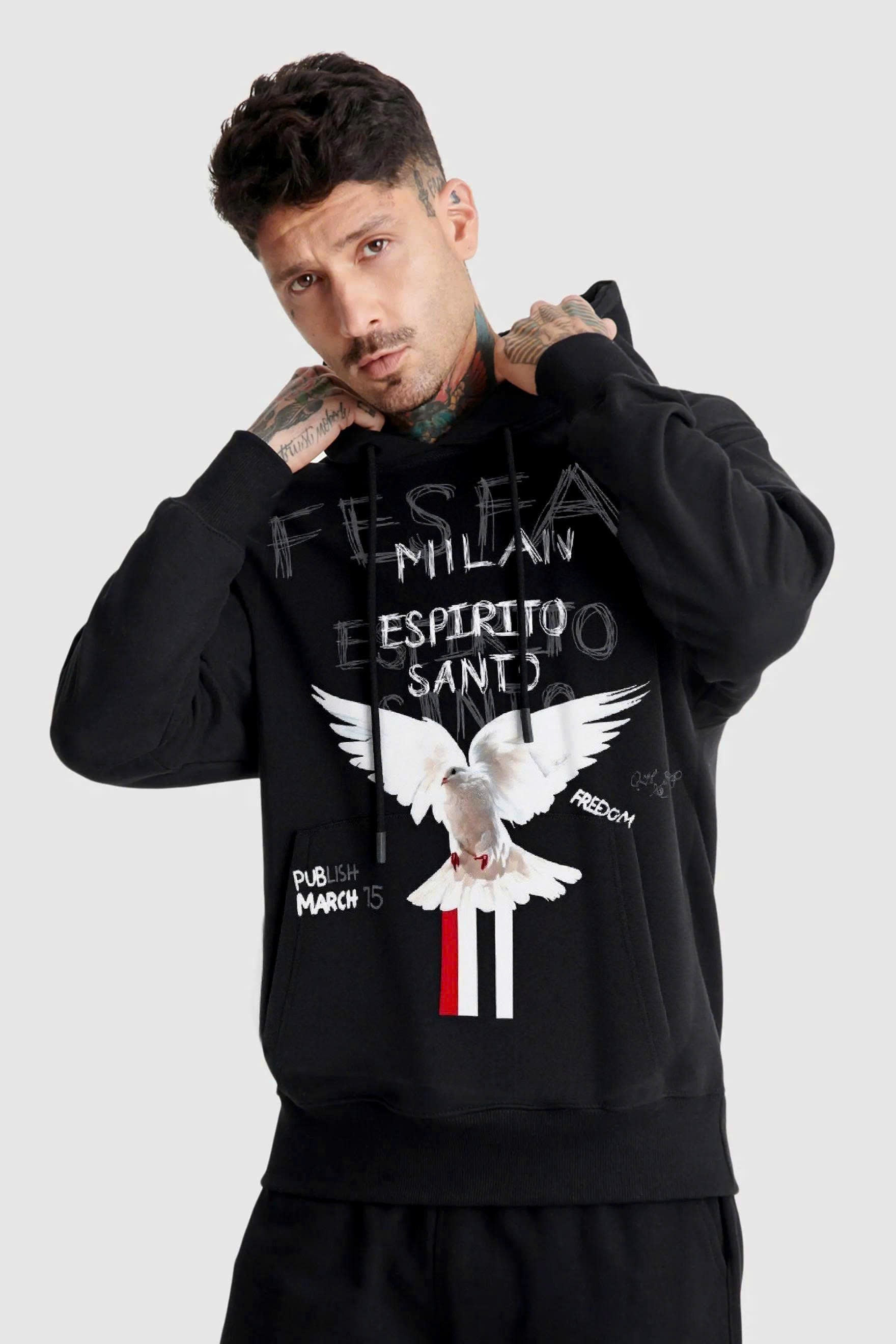 Áo hoodie FesFas in hình bồ câu