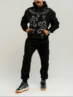 Bộ hoodie FesFas in hình thánh giá