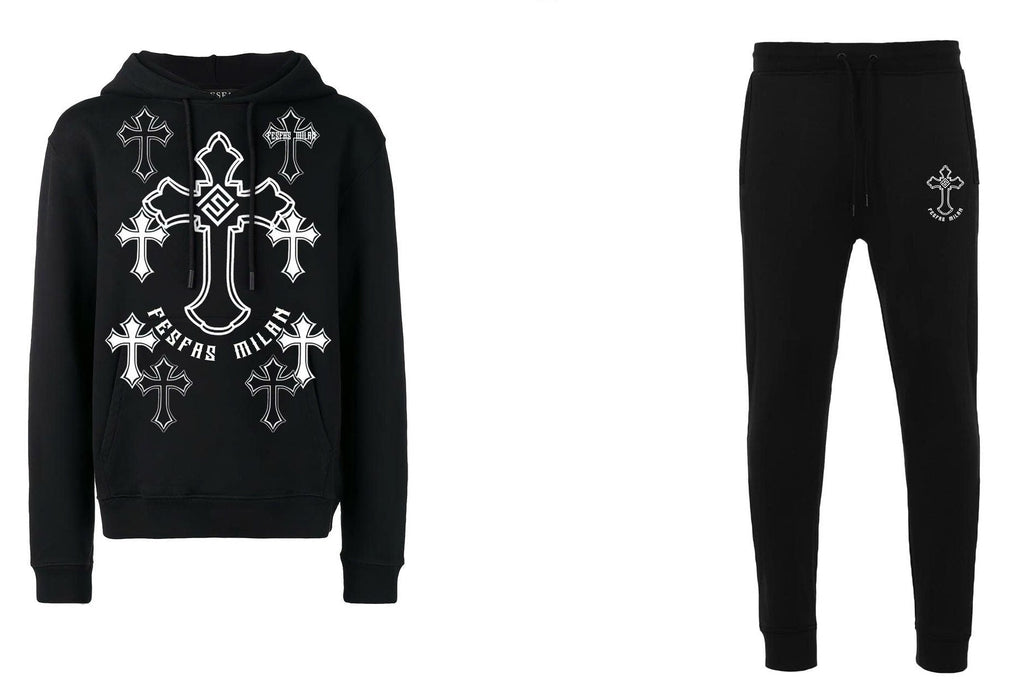 Bộ hoodie FesFas in hình thánh giá