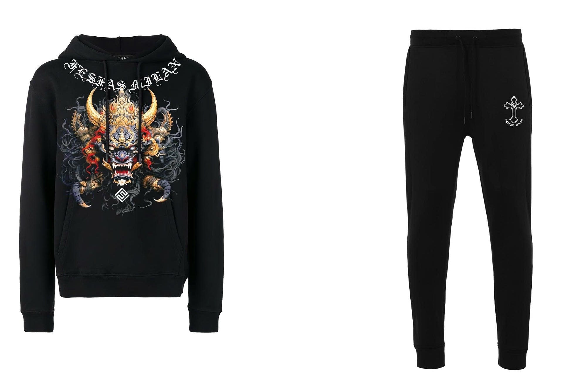 Bộ hoodie FesFas in hình hình xăm