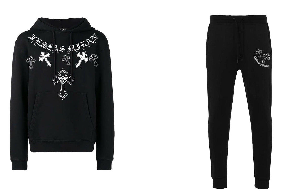 Bộ Đồ Hoodie FesFas Họa Tiết Thánh Giá