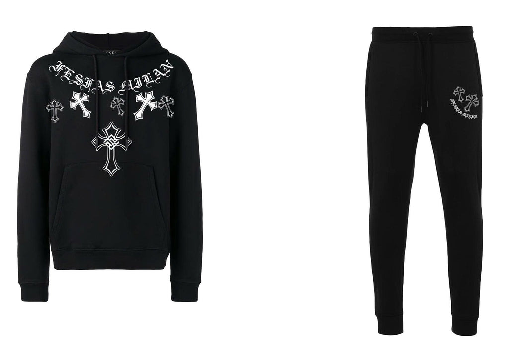 Bộ hoodie FesFas in hình thánh giá