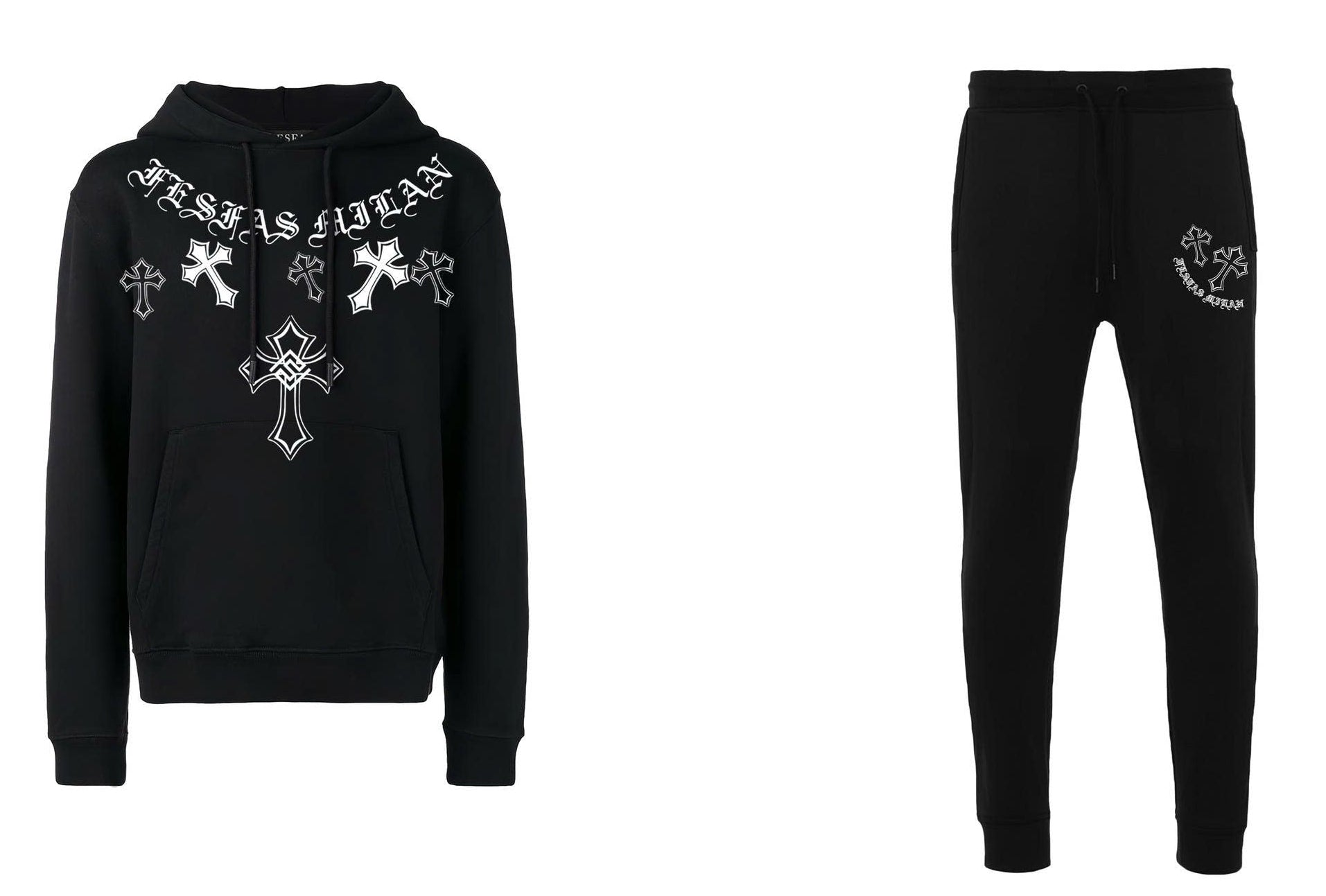 Bộ hoodie FesFas in hình thánh giá
