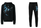 Bộ hoodie FesFas in hình lông vũ