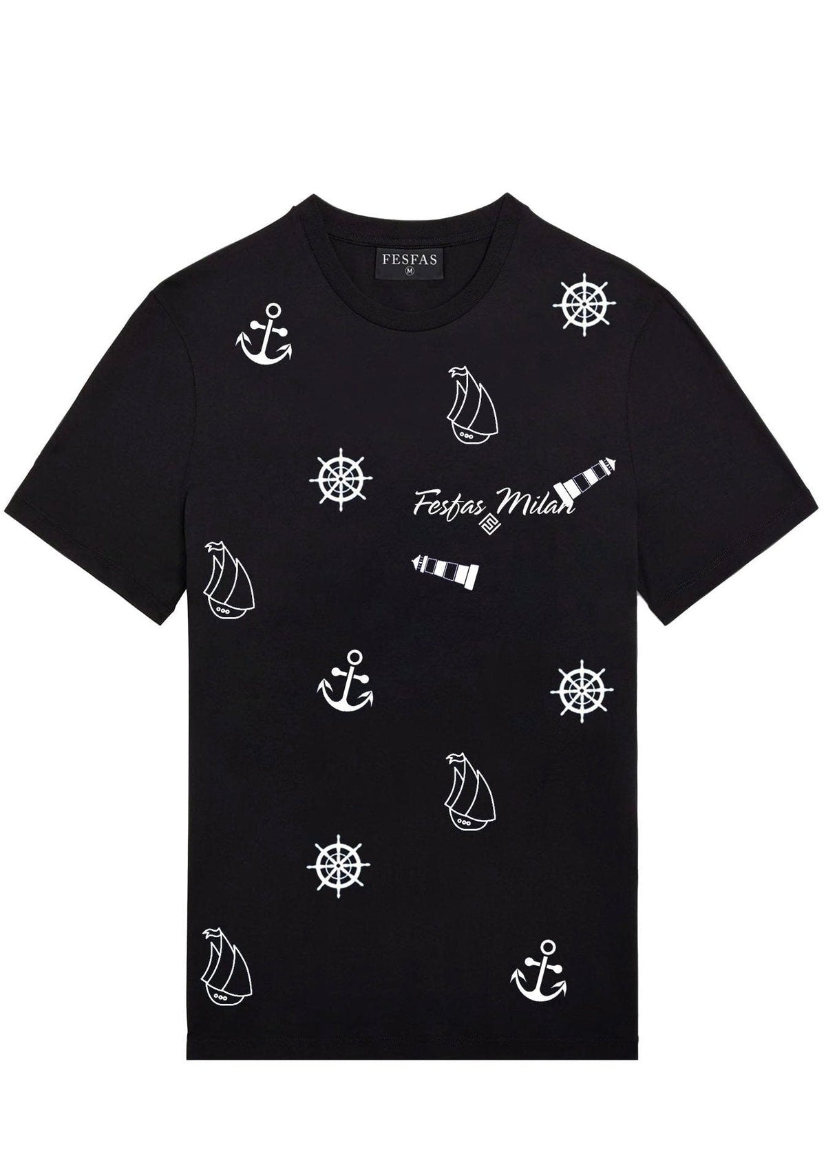FesFas graphic-print | Áo Thun | Nam | Màu Đen