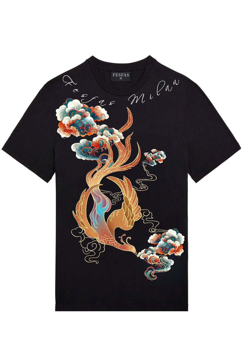 Áo thun FesFas in hình phượng hoàng mây