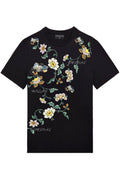 FesFas Flower-print | Áo Thun | Nam | Màu Đen