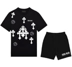 Bộ áo thun và quần short FesFas in hình thánh giá