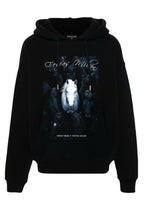 Áo hoodie FesFas in hình ngựa đêm